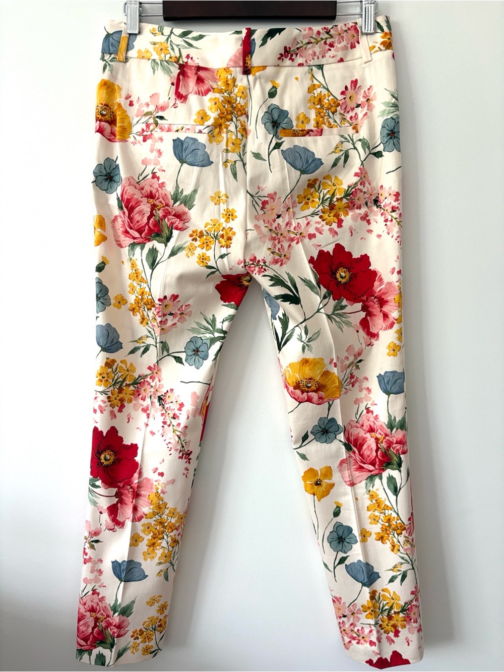 Zara Floral Botanical Trouser Pants Size 6 - Picture 5 of 7
